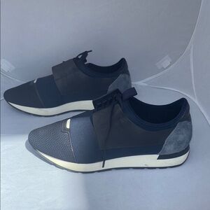 Men's Black and Gray Sneakers